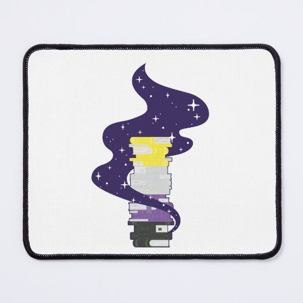 Item preview, Non-binary Flag Book Stack – Subtle LGBTQ+ Pride for Everyday Wear designed and sold by SafeSpace-co.
