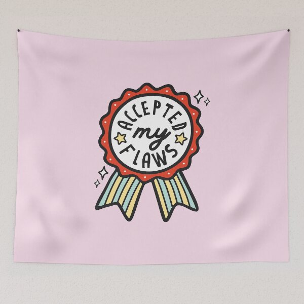 Item preview, Accepted My Flaws – Self Love Award Ribbon – Self Love Edition designed and sold by HotFluff.
