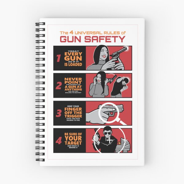 Item preview, The Four Universal Rules Of Gun Safety designed and sold by Vector-Artist.