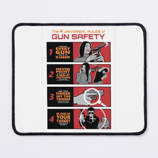 Item preview, The Four Universal Rules Of Gun Safety designed and sold by Vector-Artist.