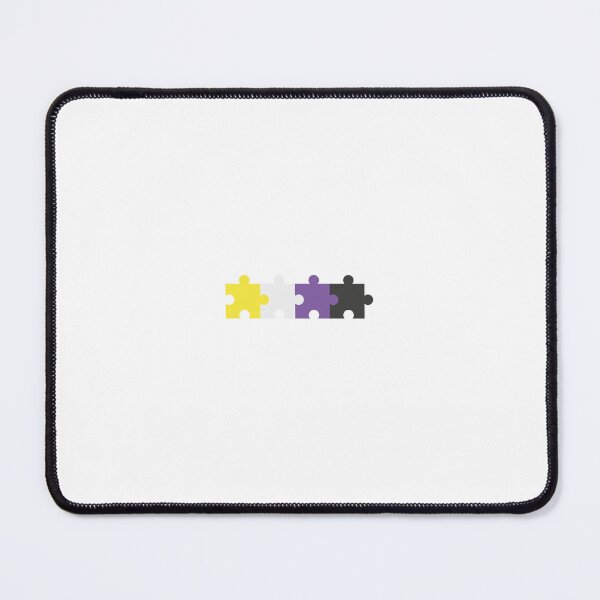 Item preview, Non-binary Flag Puzzle – Subtle LGBTQ+ Pride for Everyday Wear designed and sold by SafeSpace-co.