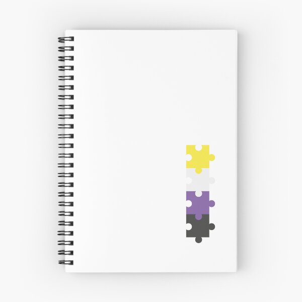 Item preview, Non-binary Flag Puzzle – Subtle LGBTQ+ Pride for Everyday Wear designed and sold by SafeSpace-co.