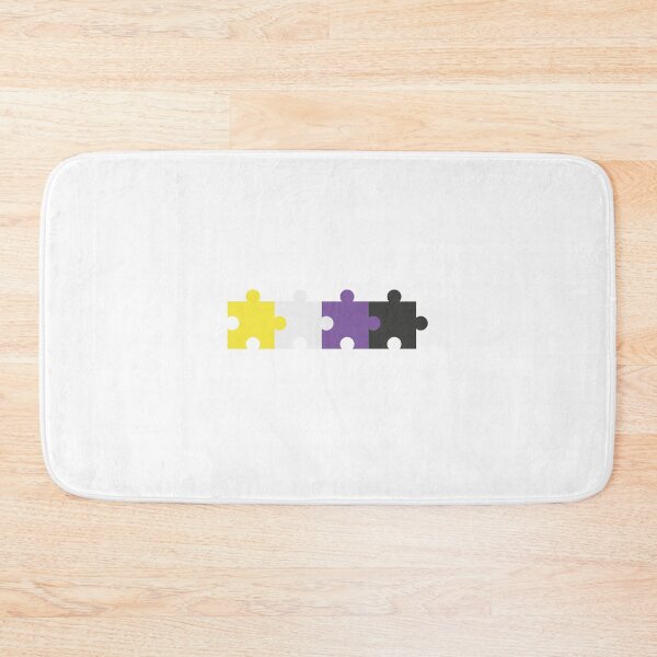 Item preview, Non-binary Flag Puzzle – Subtle LGBTQ+ Pride for Everyday Wear designed and sold by SafeSpace-co.