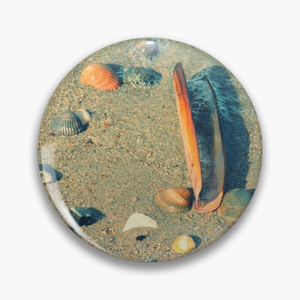 Item preview, Pure Beach Brown and white seashell  designed and sold by newandchange.