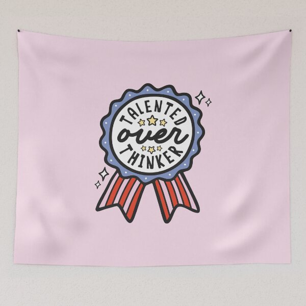Item preview, Talented Overthinker – Award Ribbon – Self Love Edition designed and sold by HotFluff.