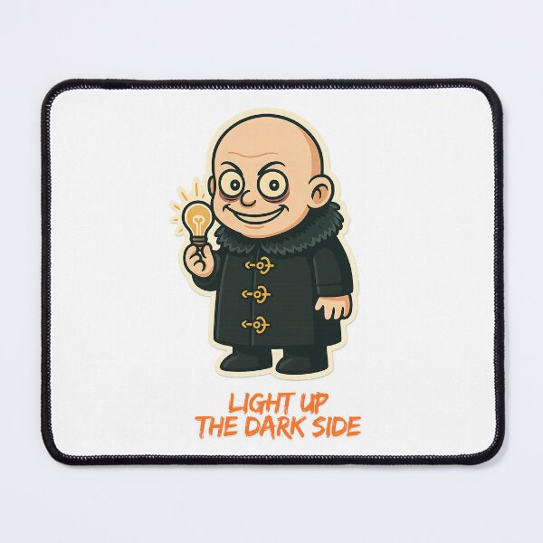 Item preview, Light Up the Dark Side - Halloween Cartoon – Bald Character with Light Bulb designed and sold by vallass.