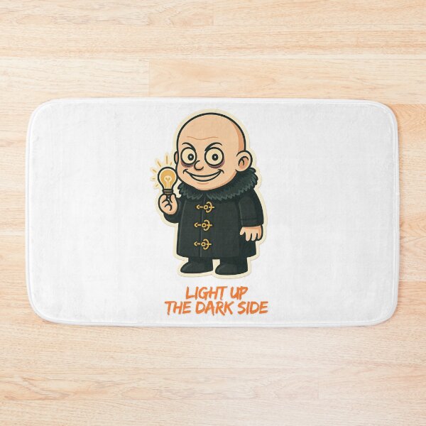 Item preview, Light Up the Dark Side - Halloween Cartoon – Bald Character with Light Bulb designed and sold by vallass.