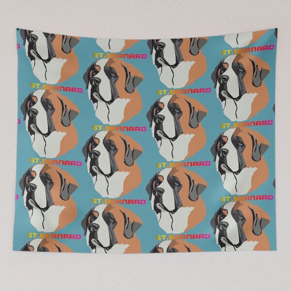 Item preview, St. Bernard Dog illustration designed and sold by ZooStateofMind.