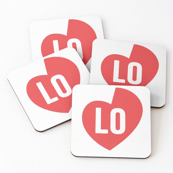 Item preview, Half Heart “LO” – Minimalist Love Design (Left Side) designed and sold by ZeMa-JA.