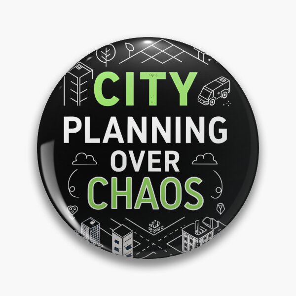 Item preview, City Planning Over Chaos – Minimal Urbanism Typography Design designed and sold by VividOrganica.