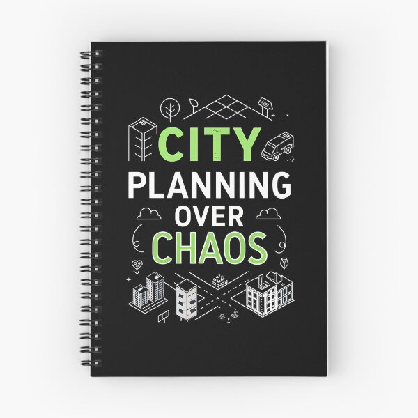 Item preview, City Planning Over Chaos – Minimal Urbanism Typography Design designed and sold by VividOrganica.