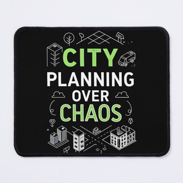 Item preview, City Planning Over Chaos – Minimal Urbanism Typography Design designed and sold by VividOrganica.