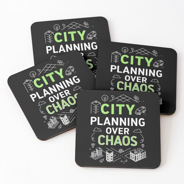 Item preview, City Planning Over Chaos – Minimal Urbanism Typography Design designed and sold by VividOrganica.