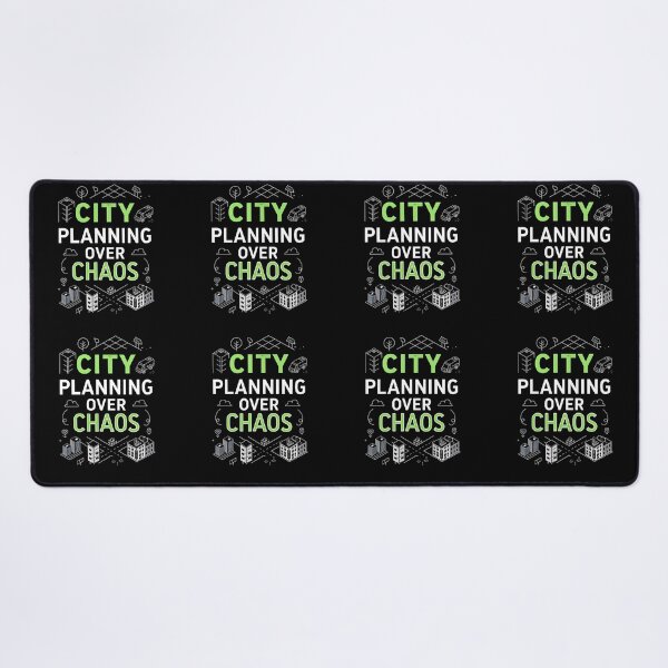 Item preview, City Planning Over Chaos – Minimal Urbanism Typography Design designed and sold by VividOrganica.