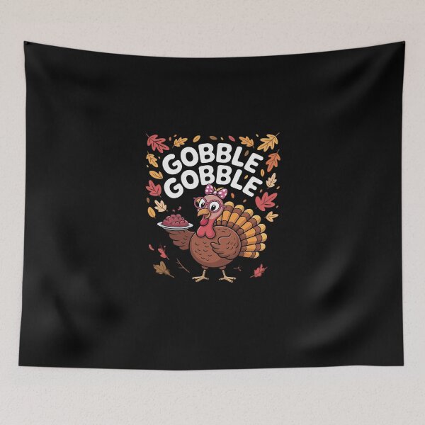 Item preview, Cute Gobble Gobble Cutest Turkey Thanksgiving Toddler Girl  designed and sold by Belkisallen.