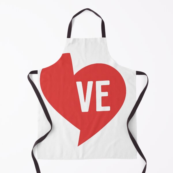 Item preview, Half Heart “VE” – Minimalist Love Design (Right Side) designed and sold by ZeMa-JA.
