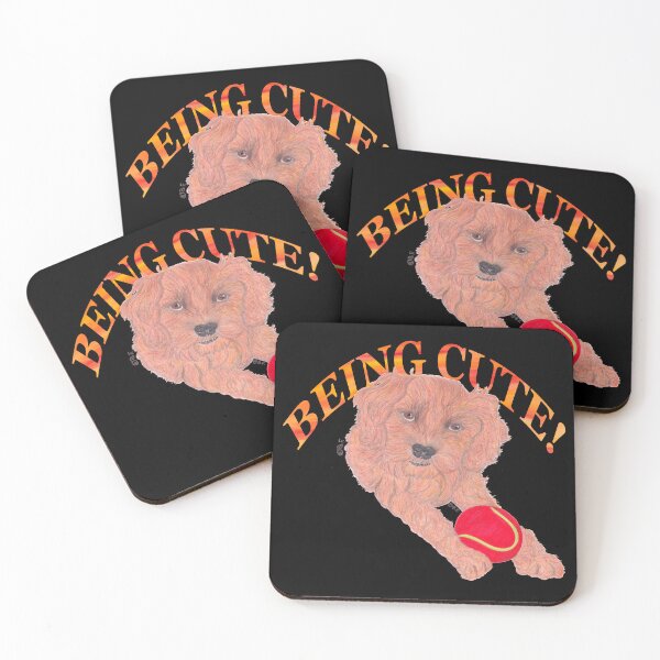 Item preview, POODLE BEING CUTE designed and sold by BeritValk.