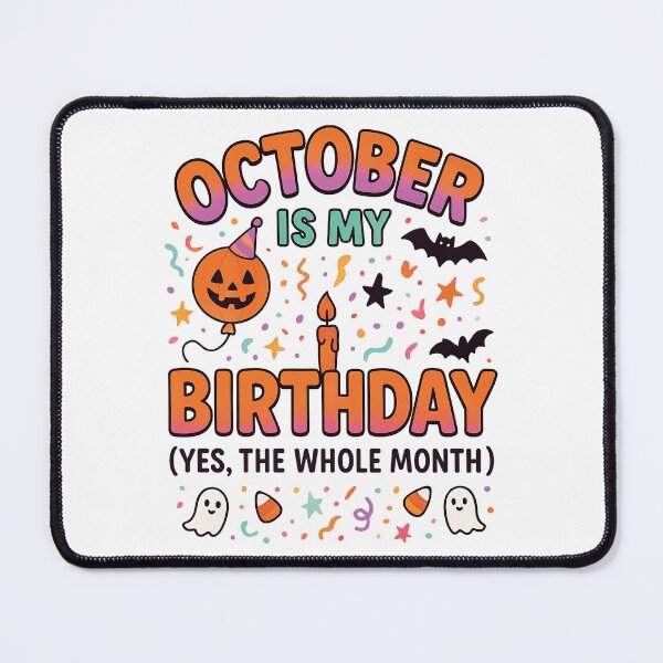 Item preview, October Is My Birthday Halloween – Funny Spooky Birthday designed and sold by PrintsGate.