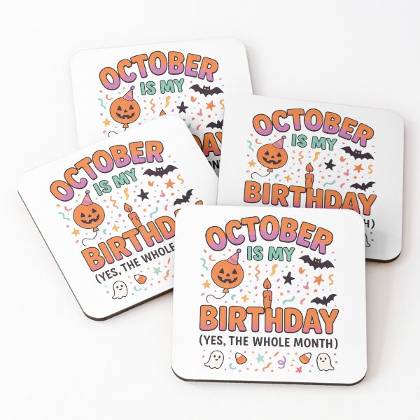 Item preview, October Is My Birthday Halloween – Funny Spooky Birthday designed and sold by PrintsGate.