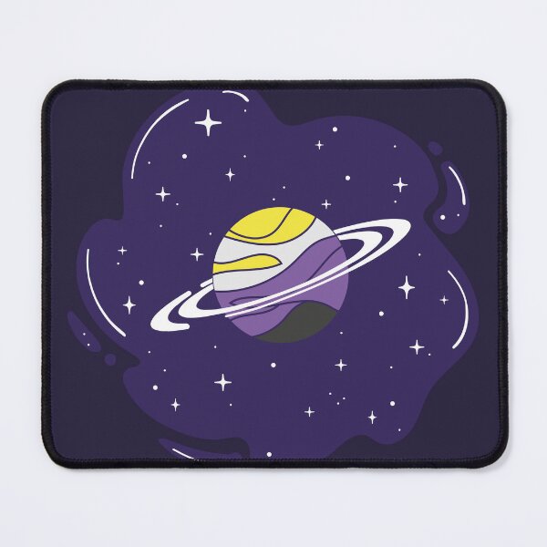 Item preview, Non-binary Flag Planet – Subtle LGBTQ+ Pride for Everyday Wear designed and sold by SafeSpace-co.