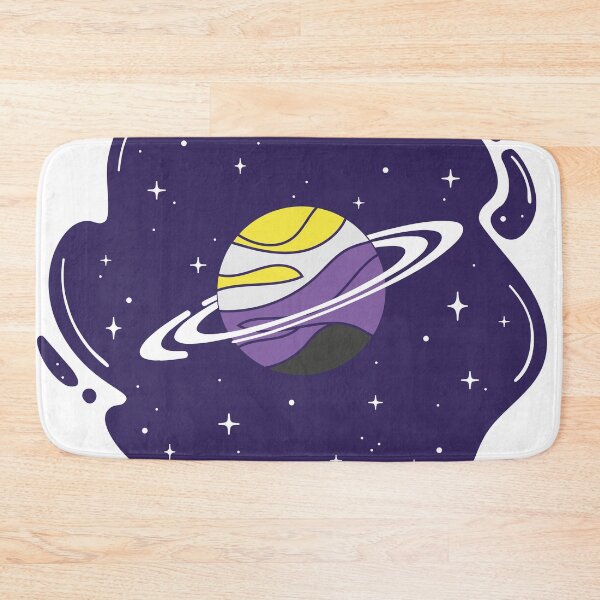 Item preview, Non-binary Flag Planet – Subtle LGBTQ+ Pride for Everyday Wear designed and sold by SafeSpace-co.