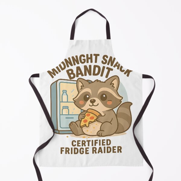 Item preview, Midnight Snack Bandit – Funny Raccoon Meme | Cute Trash Panda Food Design designed and sold by Cat & Coffee Studio.