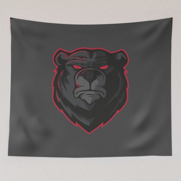 Item preview, Angry Black Grizzly Bear | Fierce Wild Animal Mascot Logo designed and sold by MerlinWear.