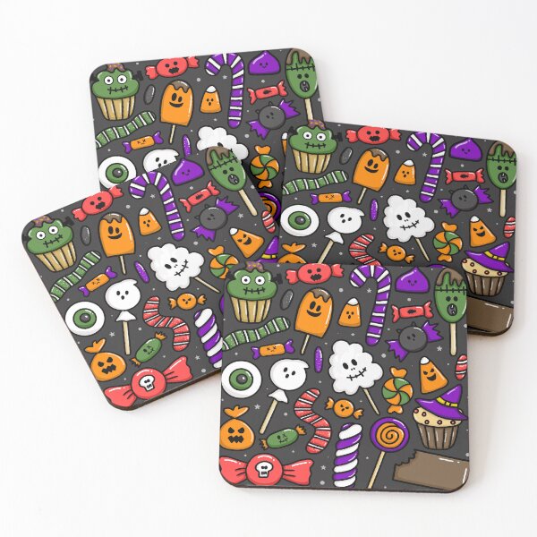 Item preview, Cute Treat or Trick halloween seamless pattern design designed and sold by juoctaviniarts.