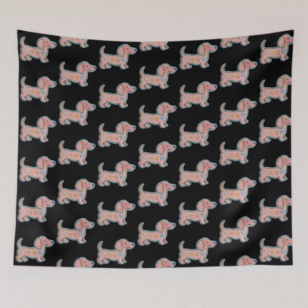 Item preview, Dachshund Patch Embroidery Fabric Stitched Patch designed and sold by HappyPatchClub.