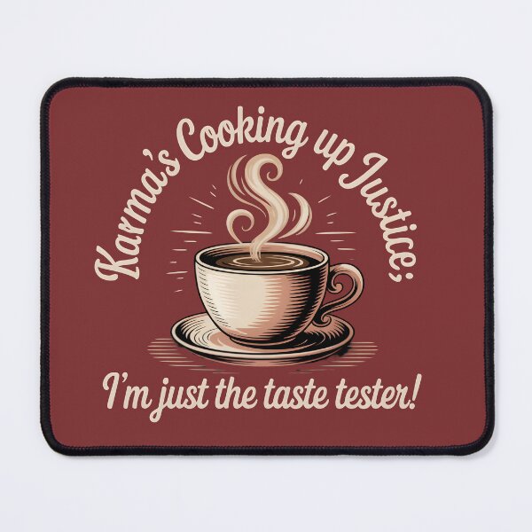 Item preview, I’m Gonna Let Karma Fix It - Karma’s Cooking Up Justice! – I’m Just the Taste Tester designed and sold by PeakMotion.