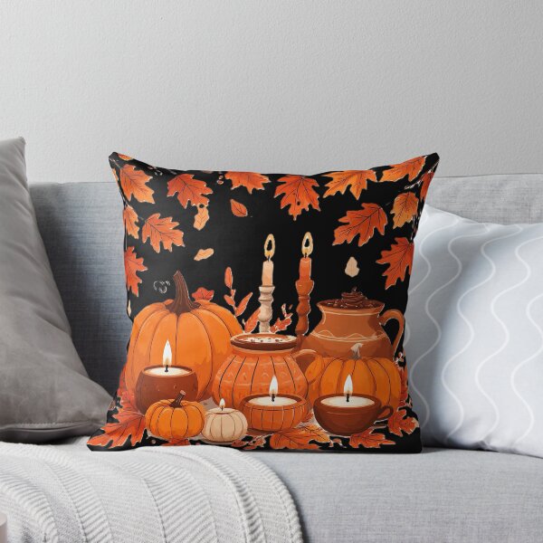 Item preview, Cozy Pumpkin Night – Retro Halloween Still Life designed and sold by AmetistLight.