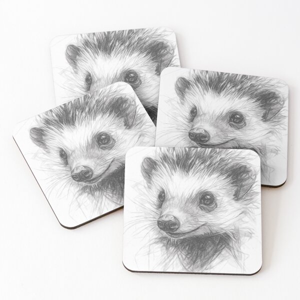 Item preview, Hedgehog Sketch designed and sold by Leon Woods Pencil Art.