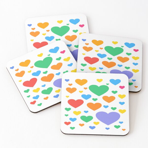 Item preview, Rainbow Hearts – Multicolor Love Explosion designed and sold by ZeMa-JA.