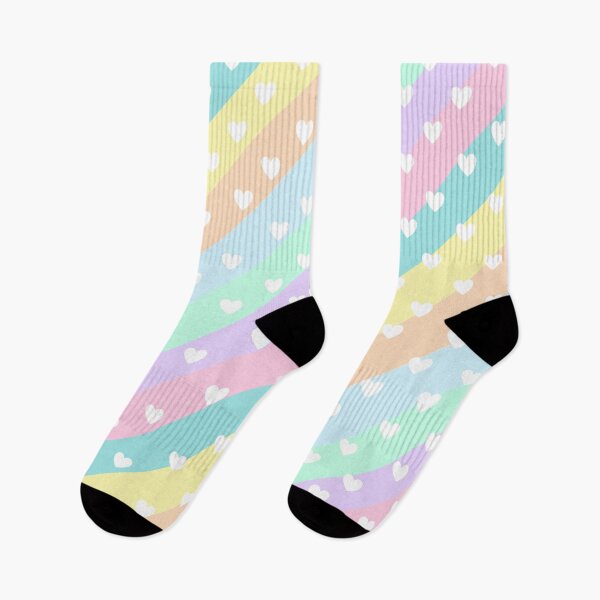 Item preview, Cute seamless vector pattern with hearts in diagonal stripes and pastel colors  designed and sold by juoctaviniarts.
