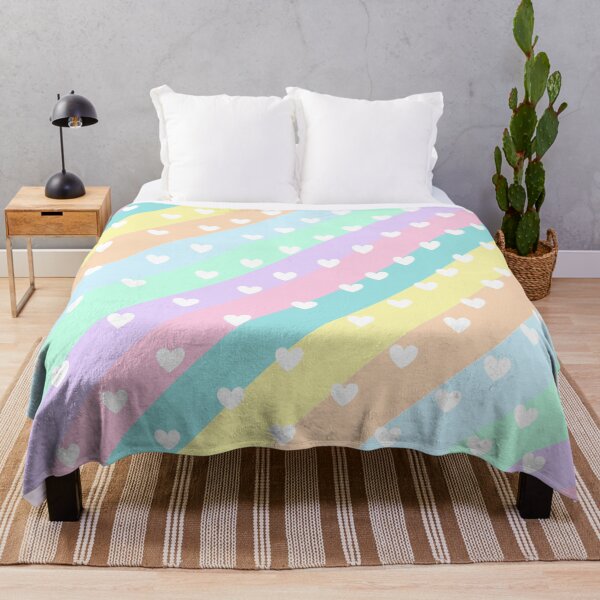 Item preview, Cute seamless vector pattern with hearts in diagonal stripes and pastel colors designed and sold by juoctaviniarts.