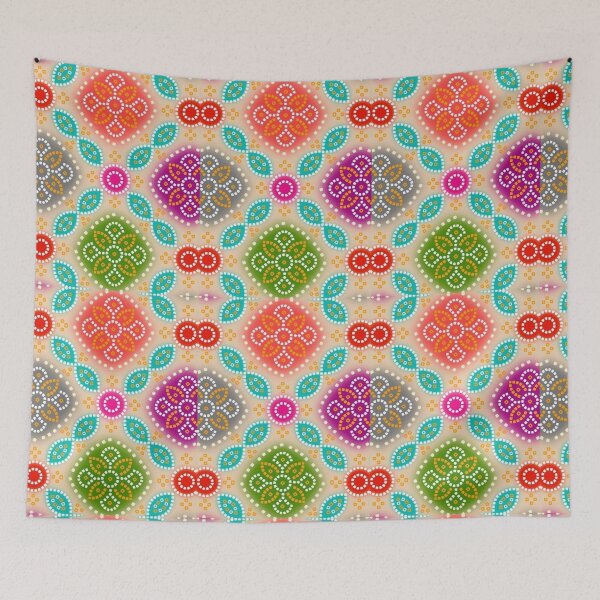 Item preview, Colorful Mandala Floral Pattern – Vibrant Boho Geometric Art designed and sold by Kruti Collection.