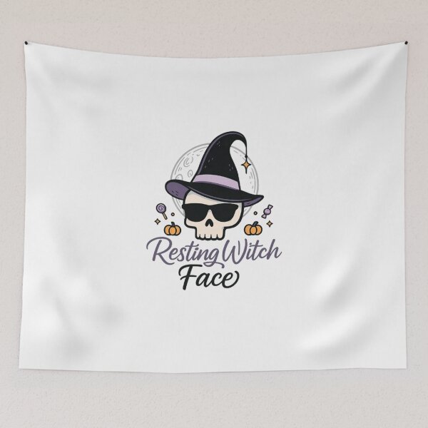 Item preview, Resting Witch Face Halloween T-Shirt – Funny Witch Hat Design for Women designed and sold by FUIRY .