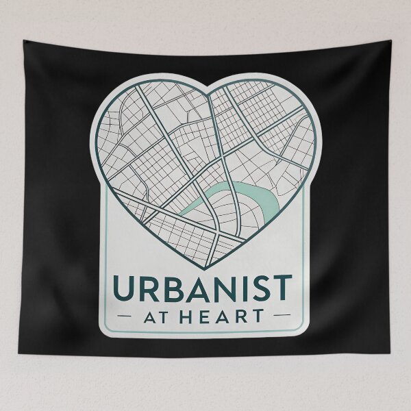 Item preview, Urbanist at Heart – Minimal City Map for Architecture & Design Lovers designed and sold by VividOrganica.