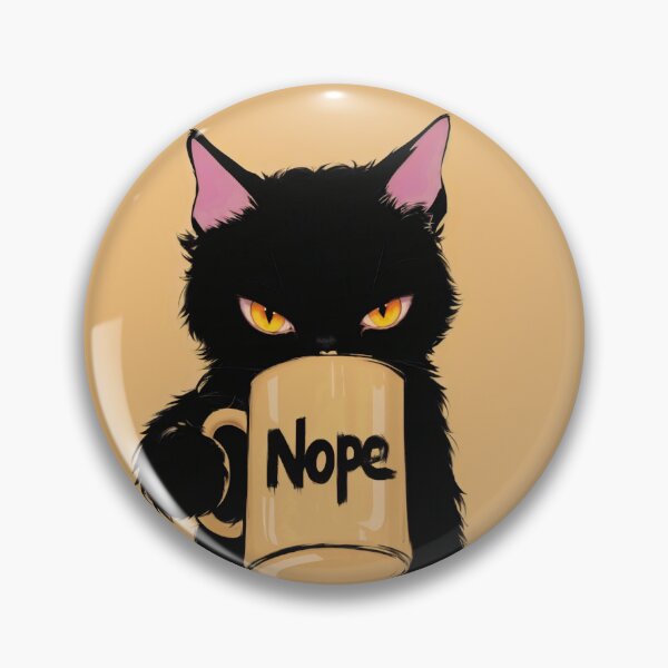 Item preview, Nope: The Black Cat's Defiant Look designed and sold by elglotonmusical.