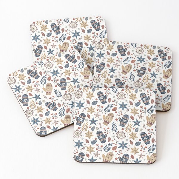 Item preview, Mixed Cozy Mittens Tile designed and sold by Shuga-Design.
