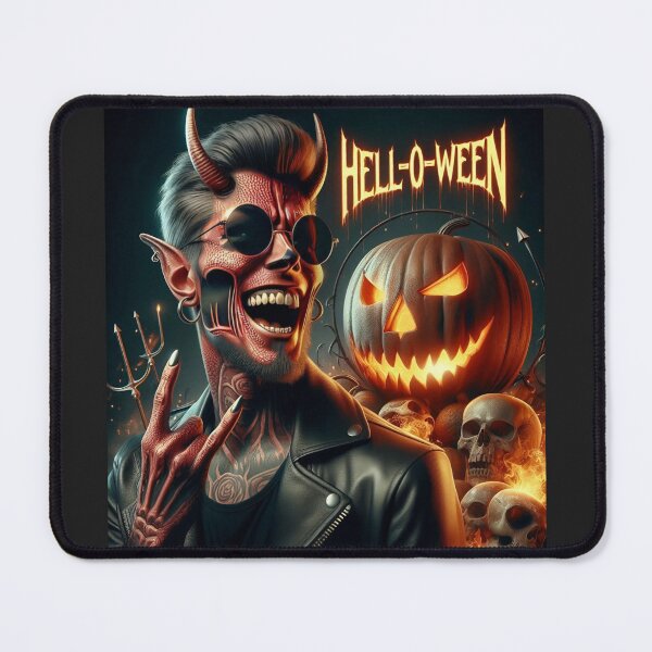 Item preview, Fiery Demon Rock Halloween Eclipse designed and sold by Voodoo Store Paranormal Collections.