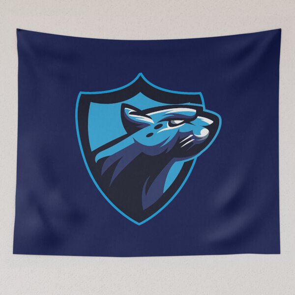Item preview, Blue Panther Shield | Fierce Panther Emblem Mascot Design designed and sold by MerlinWear.