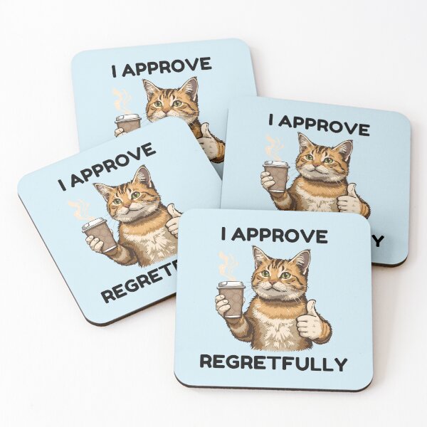 Item preview, Sarcastic Cat Approval designed and sold by HELLO TIGER.