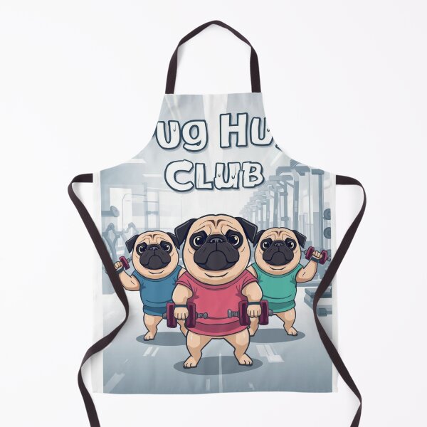 Item preview, Pug Hug Club – Cute Pugs Lifting Weights | Funny Gym Dog Design designed and sold by snoezelstudio.