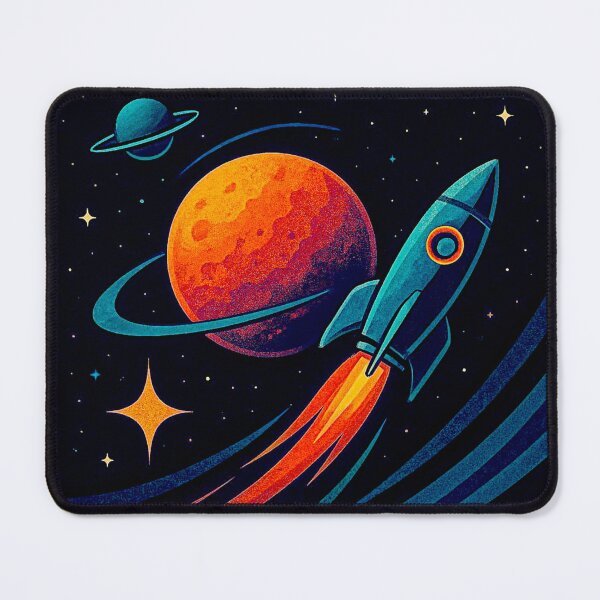 Item preview, Retro futuristic Rocket #1 designed and sold by Helios Be. Lavsh.