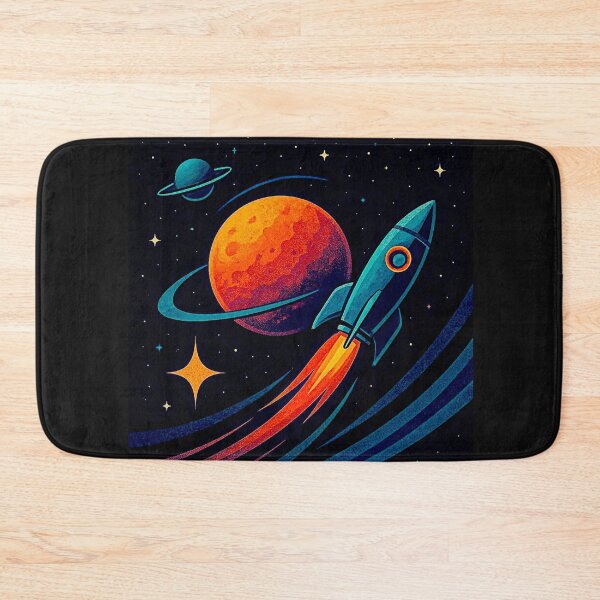 Item preview, Retro futuristic Rocket #1 designed and sold by Helios Be. Lavsh.