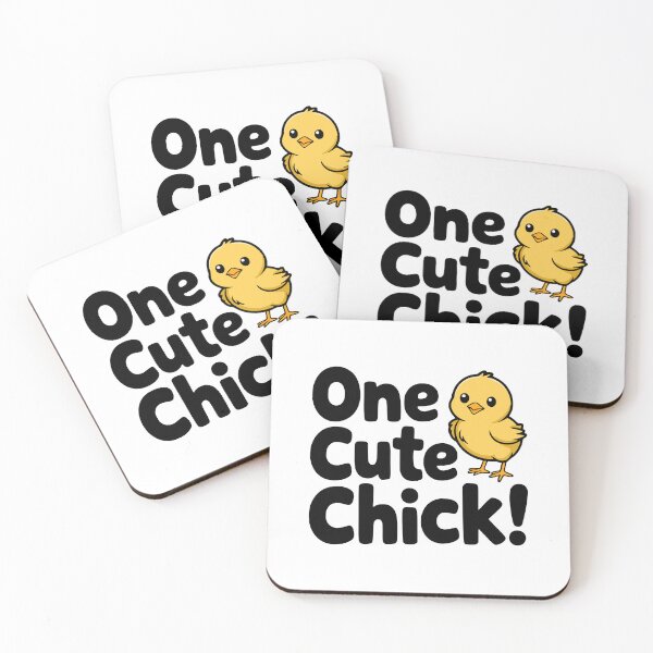 Item preview, One Cute Chick! Cute Chick Pun designed and sold by PMCreative.
