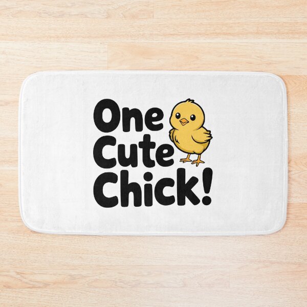 Item preview, One Cute Chick! Cute Chick Pun designed and sold by PMCreative.