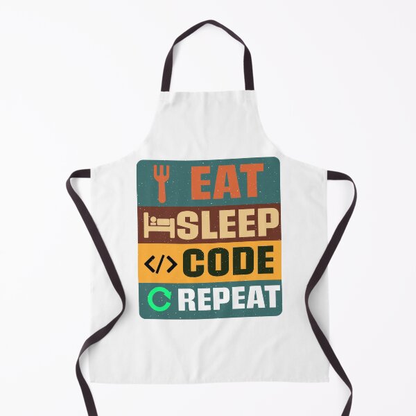 Item preview, Eat Sleep Code Repeat – Retro Programmer Life Shirt designed and sold by Koony House and Field.