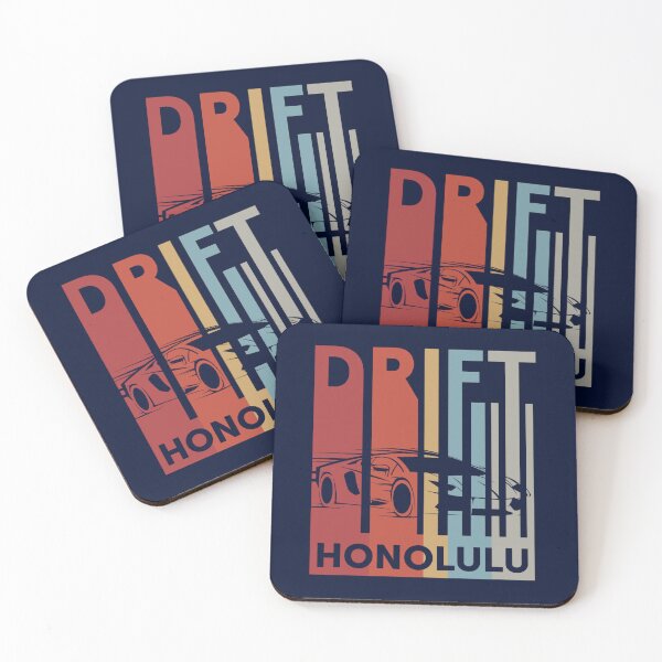 Item preview, Drift Honolulu Lover Retro Vintage StyleGift Drift HonoluluSpinning WheelsHawaii  designed and sold by Lowacalliop.